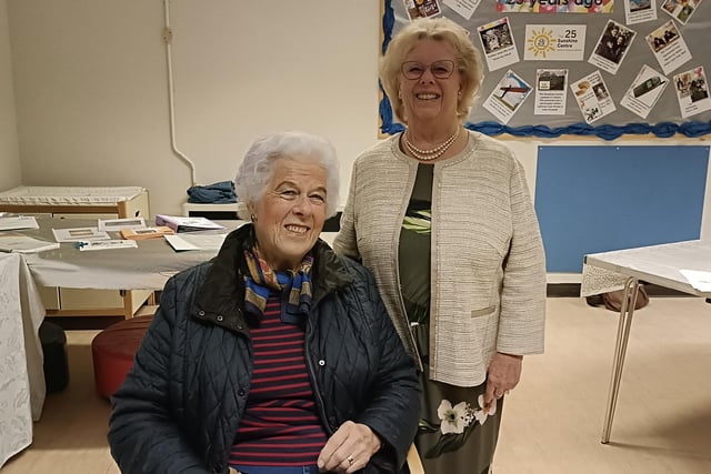 Trustees of The Sunshine Centre Anita Higham OBE and Maureen Carney.