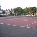 The People's Park tennis courts which will be getting a facelift this spring
