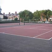 The People's Park tennis courts which will be getting a facelift this spring