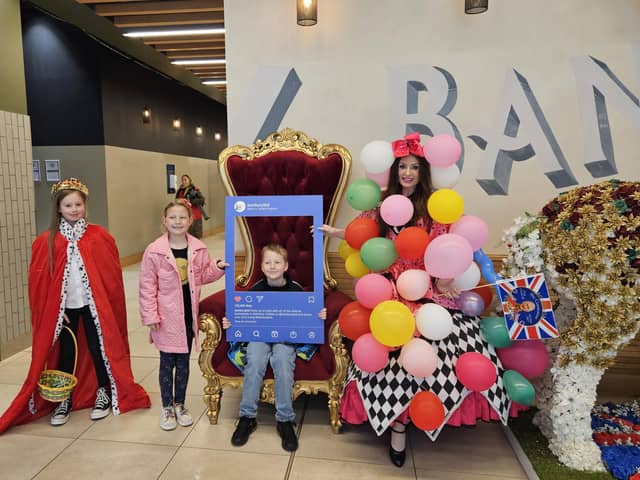 Children and visitors to Castle Quay shopping centre had the opportunity to pose for pictures with some fabulously dressed characters.
