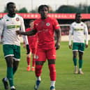 Cosmos Matwasa is staying on for another season at Brackley Town. Picture by Josh Nesden