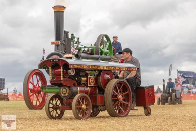 Farm and industrial engines from a different era - some wonderful exhibits can be seen at the Banbury Steam and Country Fair