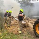 Firefighters battled a large barn fire at Chipping Norton yesterday (Wednesday) - which is believed to have been started by arsonists.