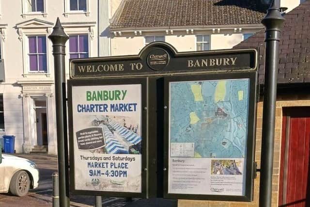 Cllr Kilsby says the current map of Banbury is not adequate to direct visitors to the shops at the heart of the town