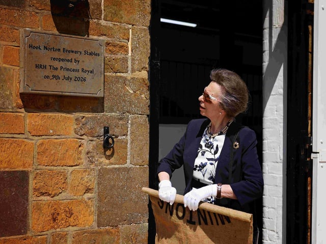 HRH The Princess Royal reopened the brewery's stable buildings that were damaged in a fire in 2024.