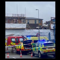 Two workers taken to hospital with injuries after scaffolding collapses in Banbury