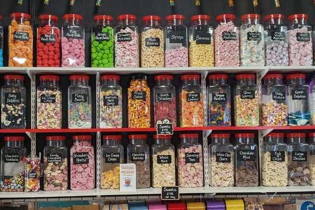 A huge selection of popular sweets at World of Fudge and Sweets in Lock 29. It's hard to choose...
