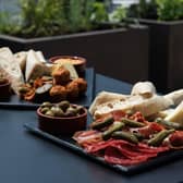 Sharing platters go down very well with a glass of wine during a lunchtime visit to the Ashmolean's Rooftop Restaurant