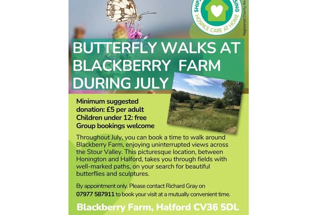 A farm near Shipston is inviting the public to take in its beautiful scenery and butterflies.