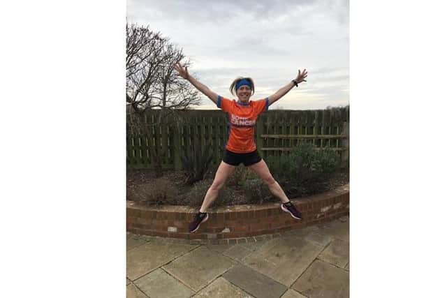 Karen Ellis will tackle the London Marathon bravely this weekend to raise funds for Freddie's Future