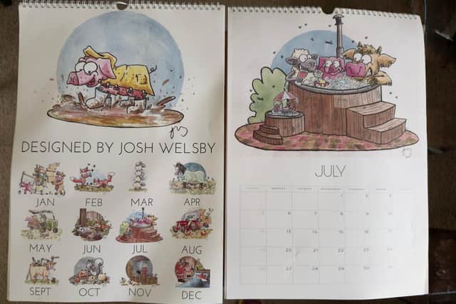 A huge assortment of crafts are on sale with demonstrations to be admired at the Hook Norton Craft Fair. These enchanting calendars are just one example