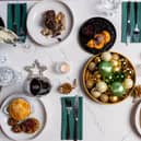 A Christmas table at The Greenhouse. The festive menu is available until Christmas Eve