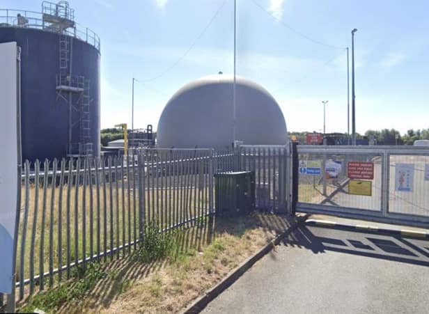 Banbury Sewage Treatment work which has been compromised by an ammonia leak - possibly caused by fly-tipping