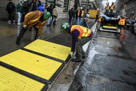 Storm Prep in NYC using Oxford Plastics 15/10 Trench Covers
