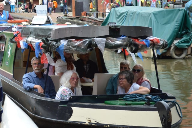 Many visitors enjoyed trips along the Oxford Canal on Tooley's Boatyard boat rides.