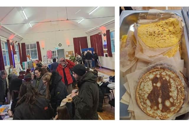The Hook Norton pancake day event saw a good attendance, and over £200 raised for the repairs to the village hall.