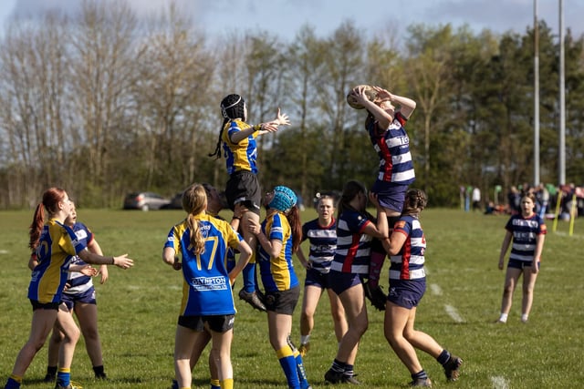 Girls from as young as 11 and as old as 17 displayed their rugby skills on Banbury's pitches.
