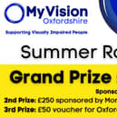 MyVision Summer Raffle. Grand Prize £500!