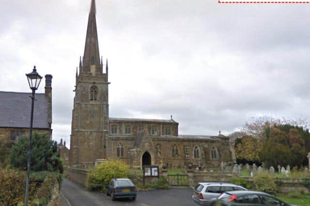 All Saints Church, Middleton Cheney, where - according to the parish register - 46 of those killed in the Civil War battle were buried