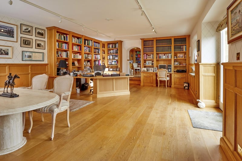Manor House has an office and galleried library, that could make for an ideal home office.