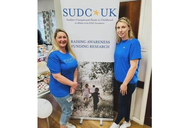 Sammi Bynre (L) and Samantha Cowley have set themselves a fundraising goal of £5,000 for SUDC UK.