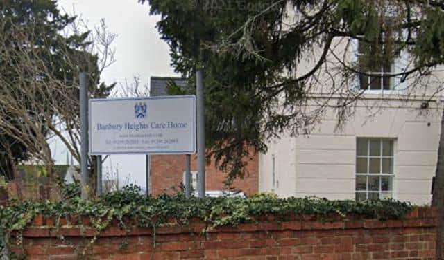 Banbury Heights Care Home has been rated 'requires improvement' in a new inspection - picture by Google