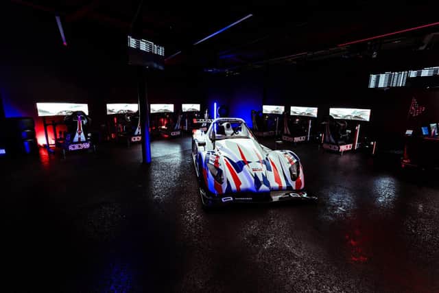 Radical Motorsport car in the sim suite at Silverstone Museum