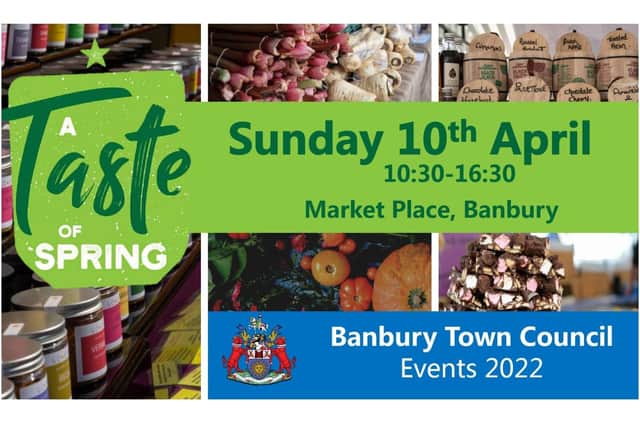 ‘Taste of Spring’ food fair set for this weekend in Banbury town centre on Sunday April 10 (Image from Banbury Town Council Facebook post)