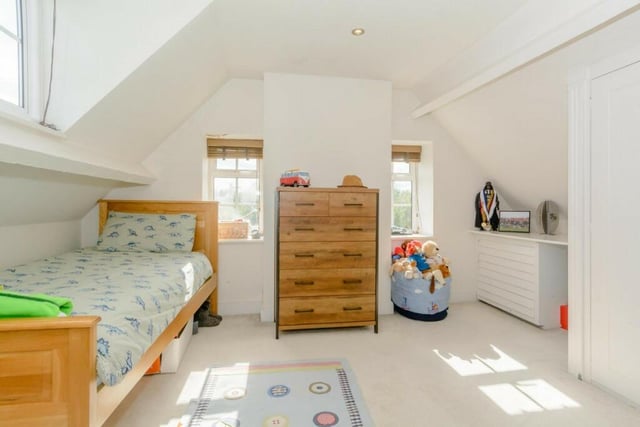 The attic rooms have plenty of character and make perfect children's bedrooms.