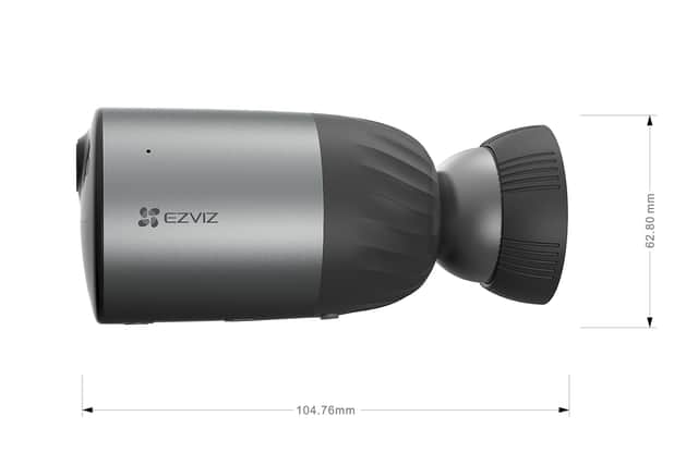 The EZVIZ BC1C 2K+ camera dimensions