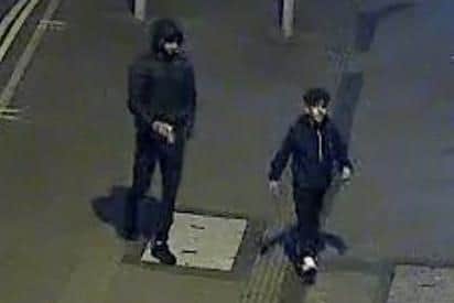 Thames Valley Police has released a CCTV image of two men officers would like to speak to about the incident.