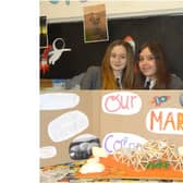 Sophia-Mai Whiteside and Daanya McCarroll were the overall winners of a space project at Wykham Park Academy in Banbury (photo from the school)