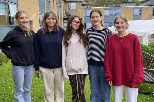 Enterprising students at Tudor Hall School have raised hundreds of pounds for people in Ukraine by selling clothing and donating the money to UNICEF.