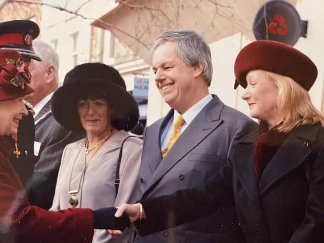 The Queen meets Banbury MP Tony Baldry and his wife, Pippa, during the Royal Visit in 2008