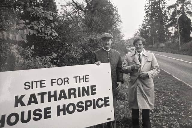 Katharine House Hospice pioneer Neil Gadsby at the original site.