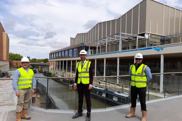 Two new restaurants announced for opening at Banbury’s Castle Quay Waterfront (pictured officials with the Castle Quay development, including its director in the centre, Oliver Wren)