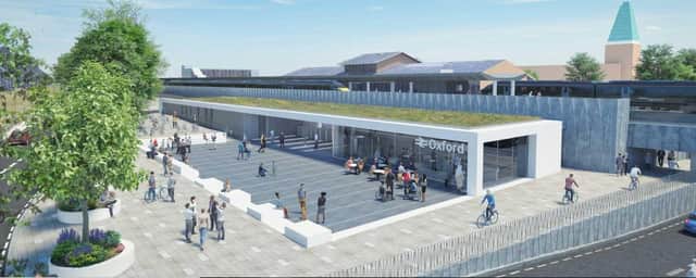 An artist's impression of how Oxford Station might look after the revamp