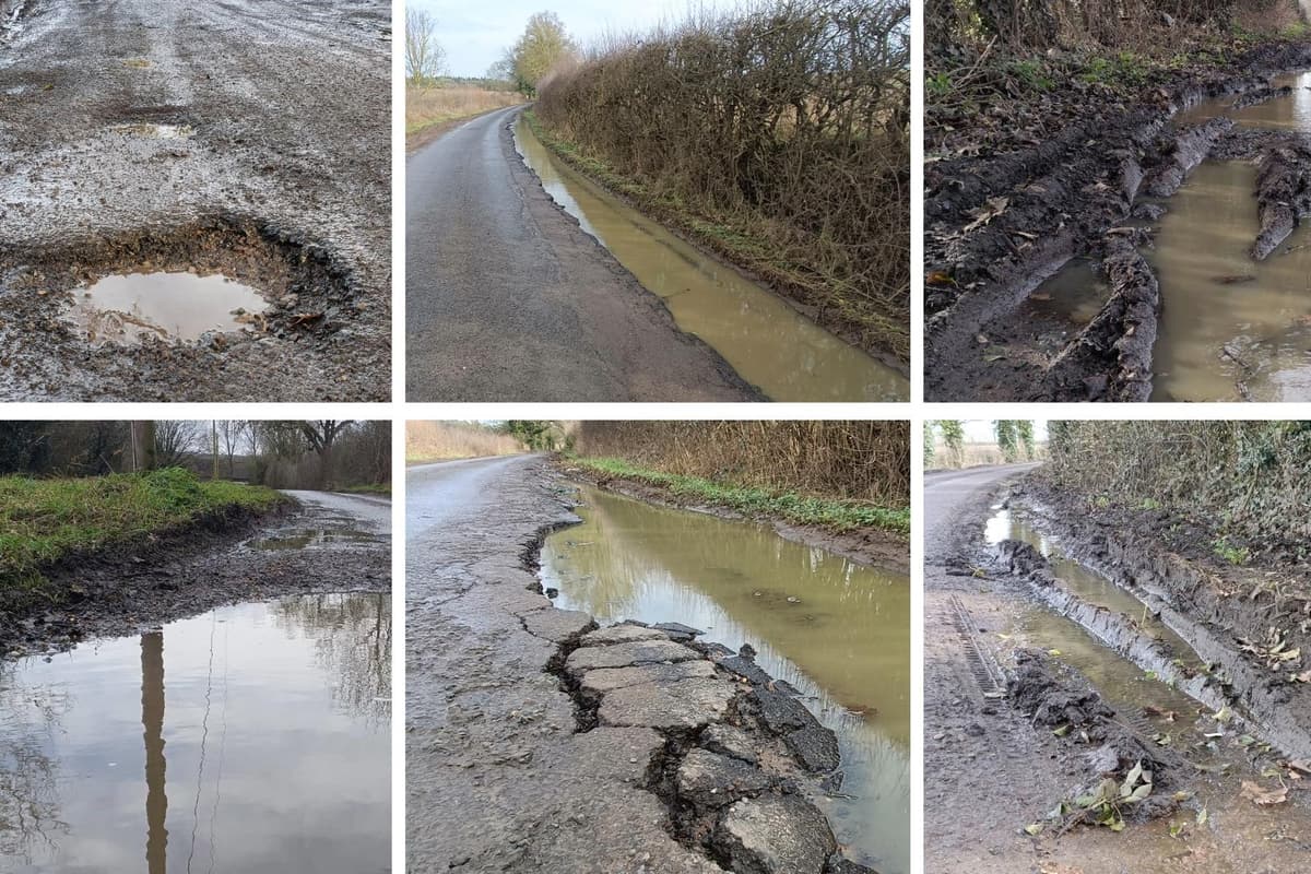 Deep Pothole In pictures: Cracked tarmac, deep potholes and unusable passing places ...