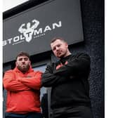 Banbury's strongmen and founders of Oxfordshire's Strongest Man and Woman, Kaleem Niazi and Paddy Haynes.