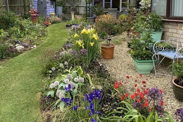 Chipping Warden WI member Kate Wright has established this lovely garden at her new home
