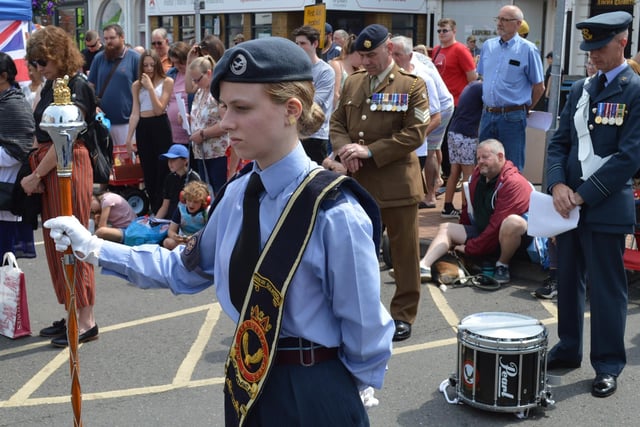 Banbury residents old and young gave together to pay their respects to the armed forces.