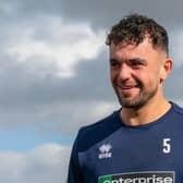 Kyle Morrison could return to action for Brackley Town in the next few weeks. (Photo credit: Pete Keen)