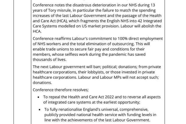 The Labour Party Conference takes place in Liverpool, starting on Sunday. Activists believe discussion about NHS renationalisation are being stymied