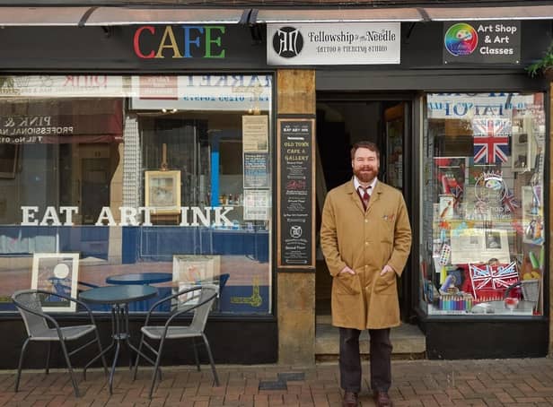 Barry Whitehouse, artist, tutor and proprietor of The Artery in Church Lane, Banbury