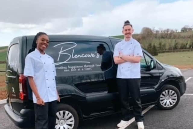 Jordan Blencowe and his wife La Toya Browne-Blencowe who will concentrate on their specialist cup cake business