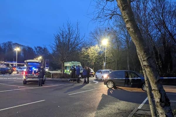 Police were called to Tesco car park in Brackley on Tuesday (March 28). Photo: Kelly Mann.