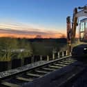 The landslip affected Chiltern main line near Bicester has reopened folloing major repai work.