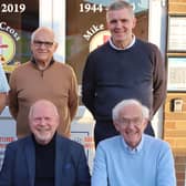 Banbury United's Board (back from left) secretary Stephen Barlow, treasurer Paul Duester and Dave Goulding. (Front) Lisa Dixon, chairman Ronnie Johnson and Martin Cantrell