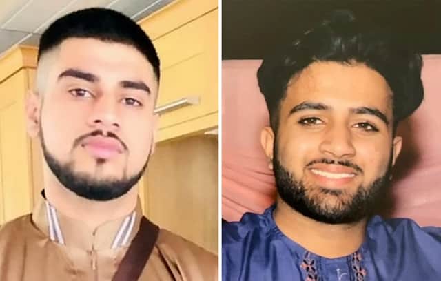 Saqib Hussain and Mohammed Hashim Ijazuddin who died in a car crash in February