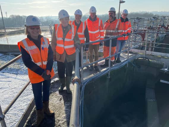 Banbury MP Victoria Prentis on her visit to the Banbury Sewage Treatment Works.